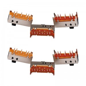 Slide Comutator SS25D01 dublu-Rândul 12-Comutator glisant Pin Produs electronic Comutator de diapozitive micro vertical